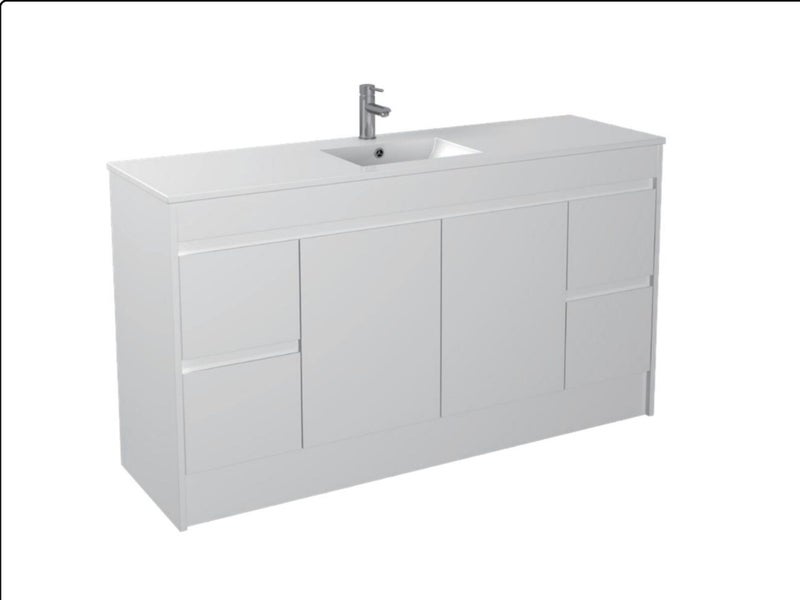 PVC 1500mm Ultra-thin Ceramic basin floor Vanity --- 100% Water Proof Carousel 1