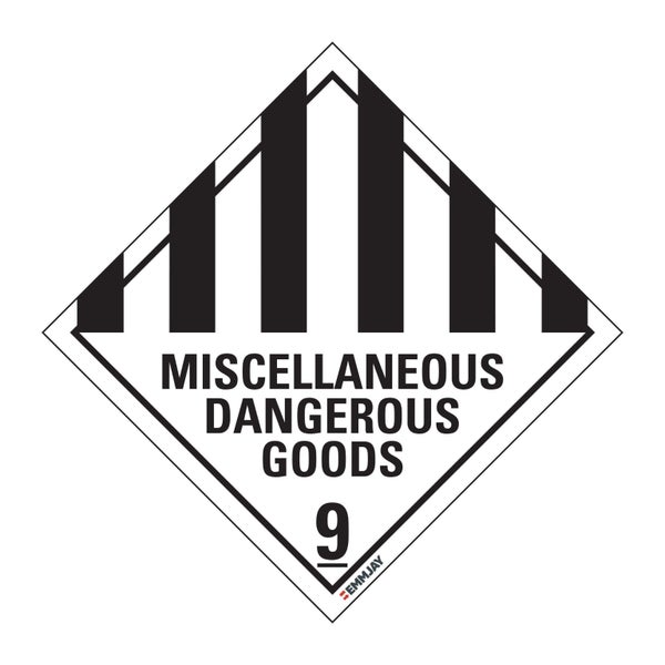 842 EMMJAY- HAZCHEM Miscellaneous Dangerous Sign 250 x 250mm Carousel 1