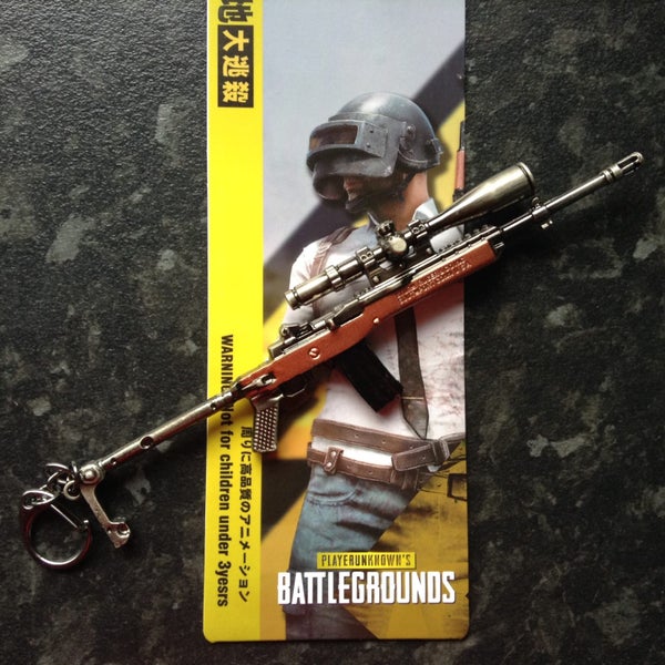 17cm Die cast Mini 14 semi-auto rifle scale model from PUBG Carousel 1