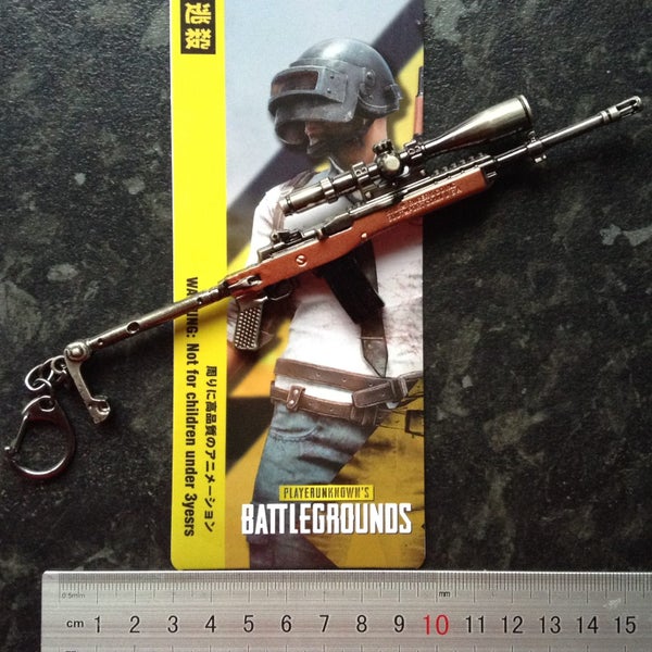 17cm Die cast Mini 14 semi-auto rifle scale model from PUBG Carousel 2