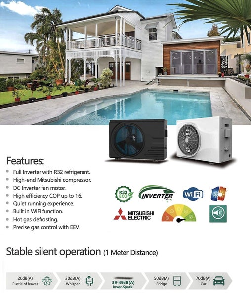 28kW FULL-INVERTER SWIMMING POOL HEAT PUMP Carousel 1