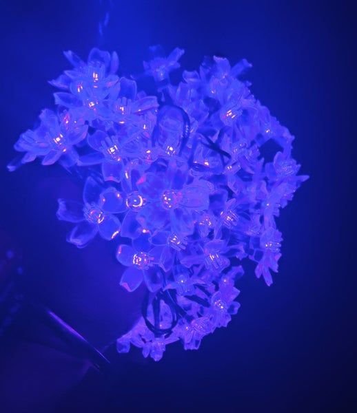 Outdoor Solar Flower String Lights 10m LED Purple (SKU D3) Carousel 2