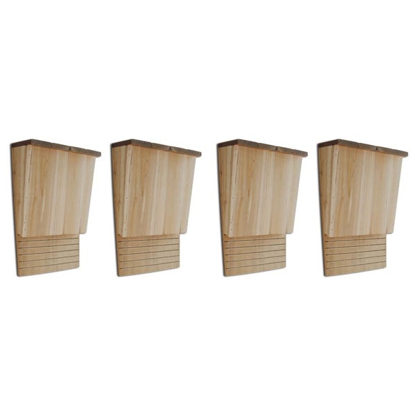 vidaXL Bat Houses 4 pcs 22x12x34 cm Wood Carousel 1