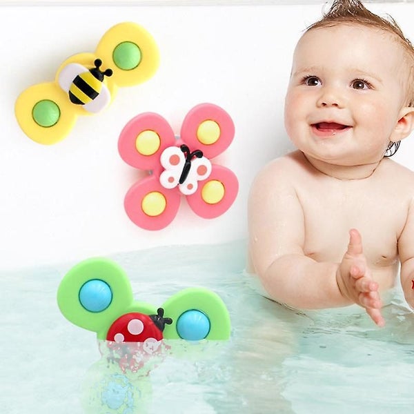3pcs Cartoon Animal Bath Toy For Kids ABS Colorful Insect Toy For Baby|Bath Toy Carousel 2