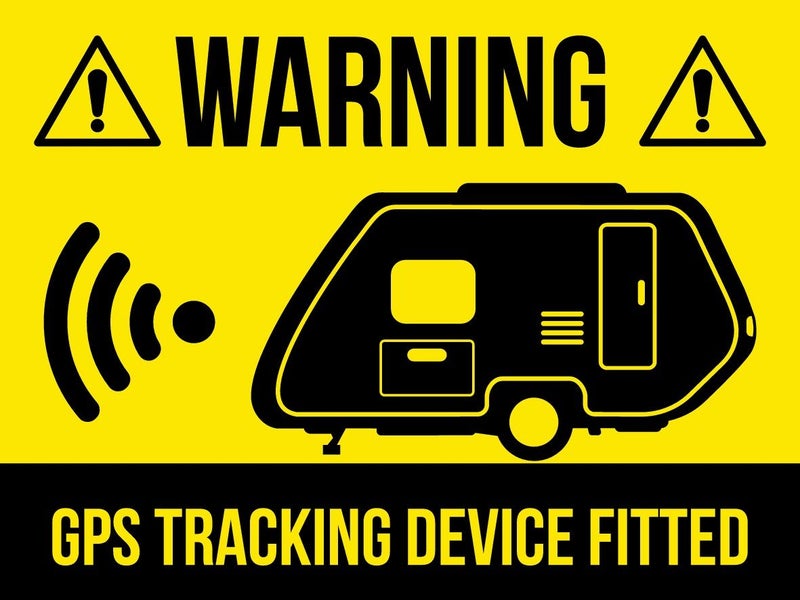 EMMJAY- 2 pk GPS alarm tracking sticker for caravan motor home security 886-11 Carousel 1
