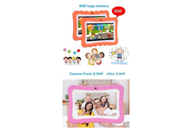 Children Tablet PC 7 Inch Android 4.4 With Silicone Case For Kids Learning Carousel 5