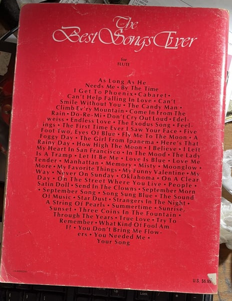 The Best Songs Ever 60 All-time Hits for Flute Carousel 5