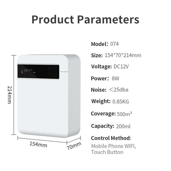 WiFi APP Control Scent Diffuser Machine Commercial FragranceL¨WHITE) Carousel 5