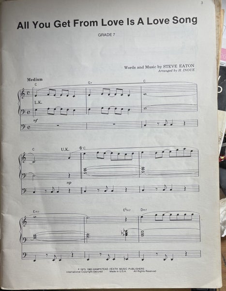 Yamaha Electone Songbook Pop Fun Volume 2 Carousel 3