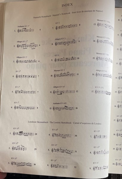 Wolfgang Amadeus Mozart Piano Pieces Carousel 2