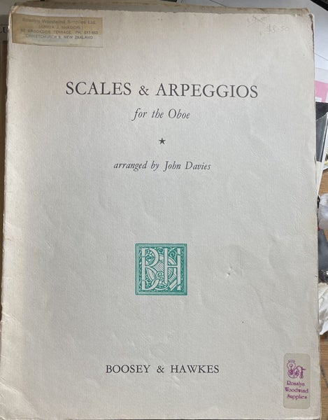 Scales & Arpeggios for the Oboe Arranged by John Davies Carousel 1
