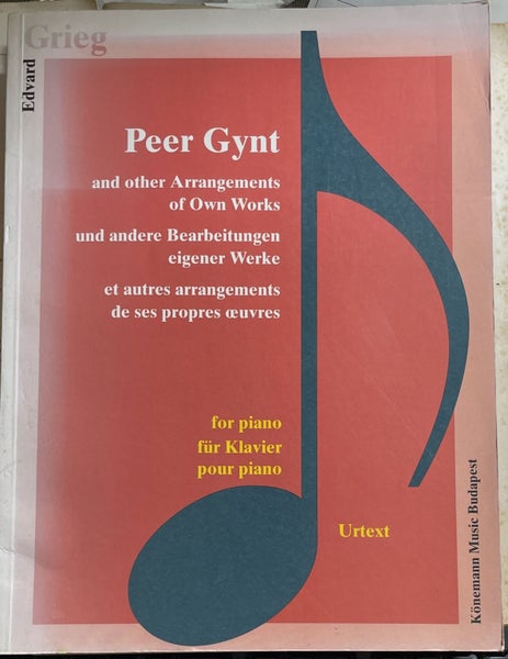 Edvard Grieg Peer Gynt and Other Arrangements of Own Works for Piano Carousel 1