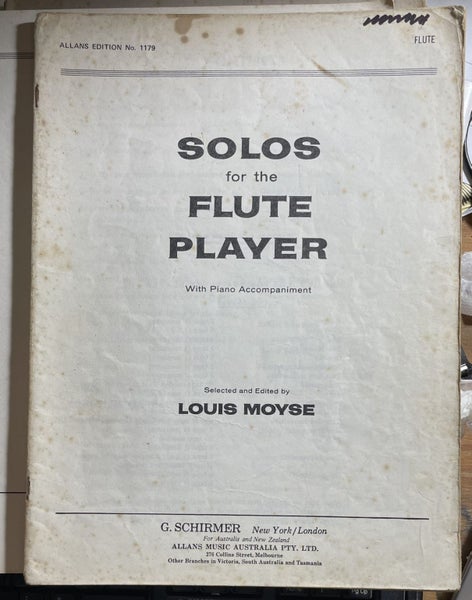 Solos for the Flute Player with Piano Accompaniment by Louis Moyse Carousel 2