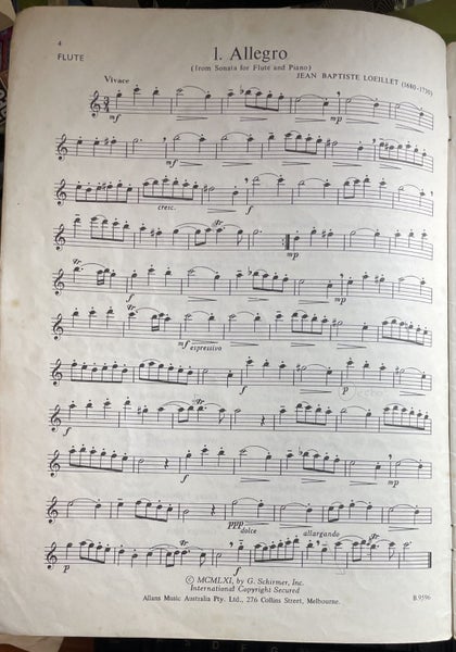 Solos for the Flute Player with Piano Accompaniment by Louis Moyse Carousel 6