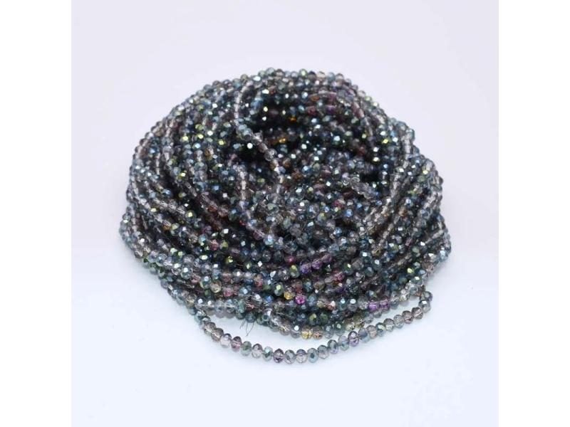 Yanqi 2 3 4mm Rondell Faceted Crystal Beads For Jewelry DIY Carousel 1
