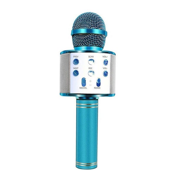 Portable Wireless Bluetooth USB Rechargeable Karaoke Microphone Carousel 1