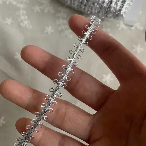 10 Meters Gold Silver Braid Lace Trim For Cosplay Costume Decor Carousel 1