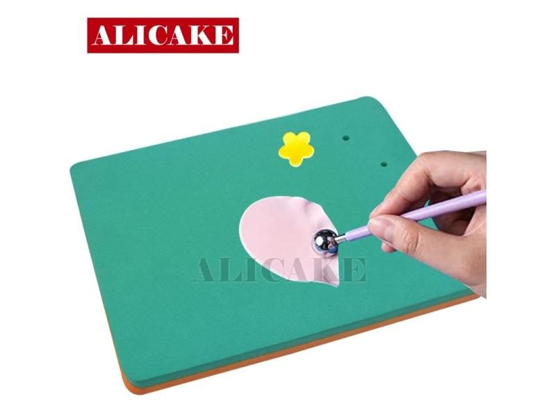 Fondant Foam Pad 5 Holes Sponge Mat Sugar Flower Chocolate Clay Modeling Carousel 1