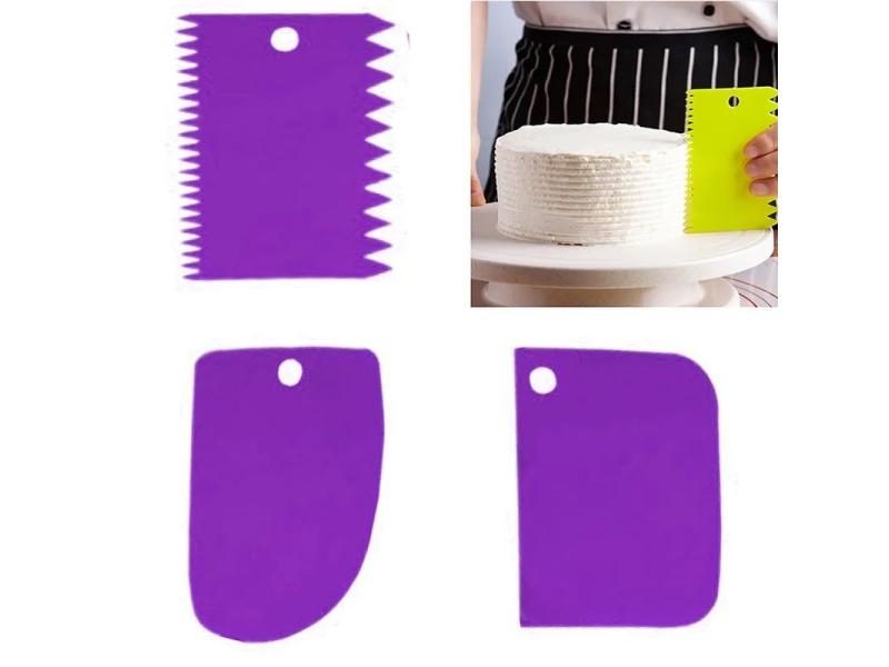 1pc/3PCS Dough Cake Cutter Slicer Spatula For Cake Cream Scraper Pasty Cutters Carousel 2