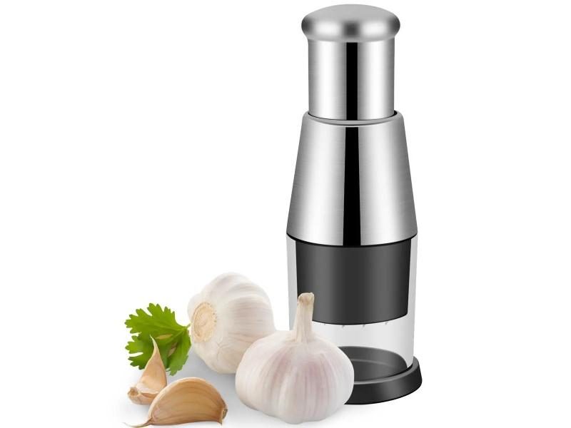 Manual Garlic Chopper Garlic Crusher Pressing Handheld Food Chopper Slicer Carousel 1