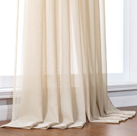 LISM Solid White Tulle Sheer Curtains For Living Room Decoration Curtains For Carousel 1