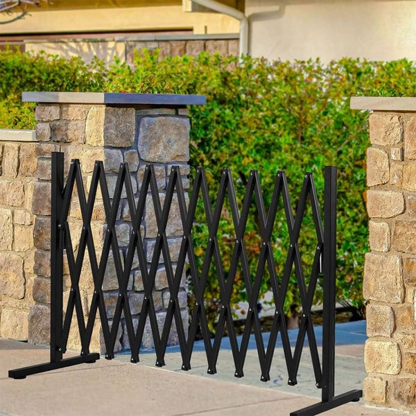 Goslash Picks Garden Gate Security Pet Baby Fence Barrier Safety Aluminum Ind... Carousel 8
