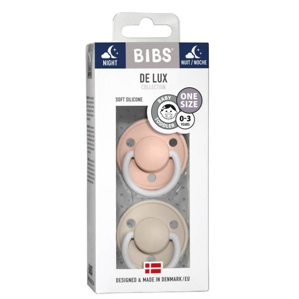 Bibs De Lux, Night Glow (2pk) Blush/Vanilla Carousel 3