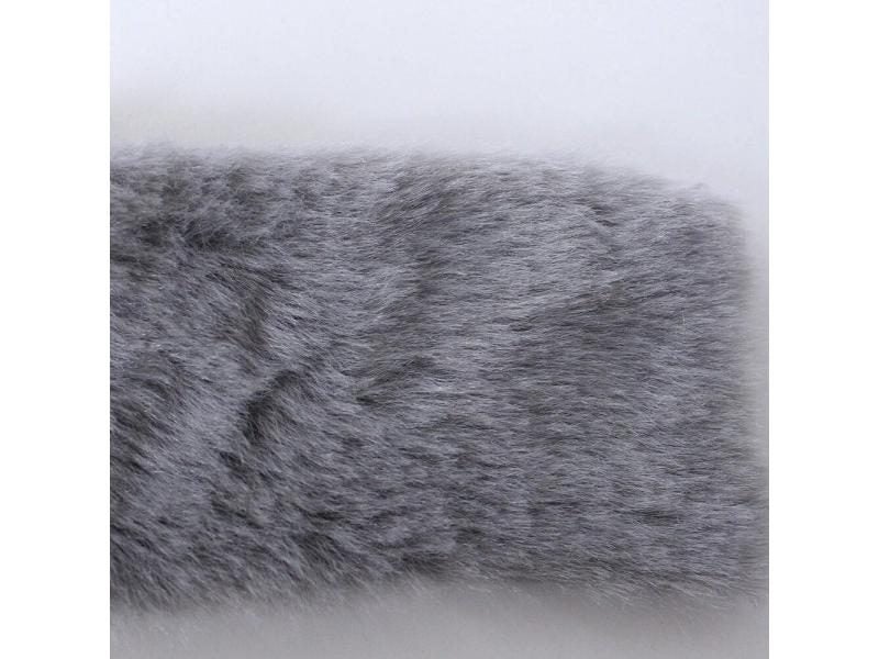 7MM Plush Fabric Fabric Pure Color Solf Atrtificial Rabbit Fur Doll Clothing Carousel 1