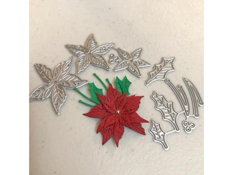 Craft Metal Cutting Dies Cut Die Mold Christmas Flower Leaves Scrapbook Paper Carousel 1