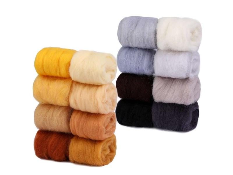 10G DIY Wool Roving 8 Colors For Needle Felting Beginners Carousel 2