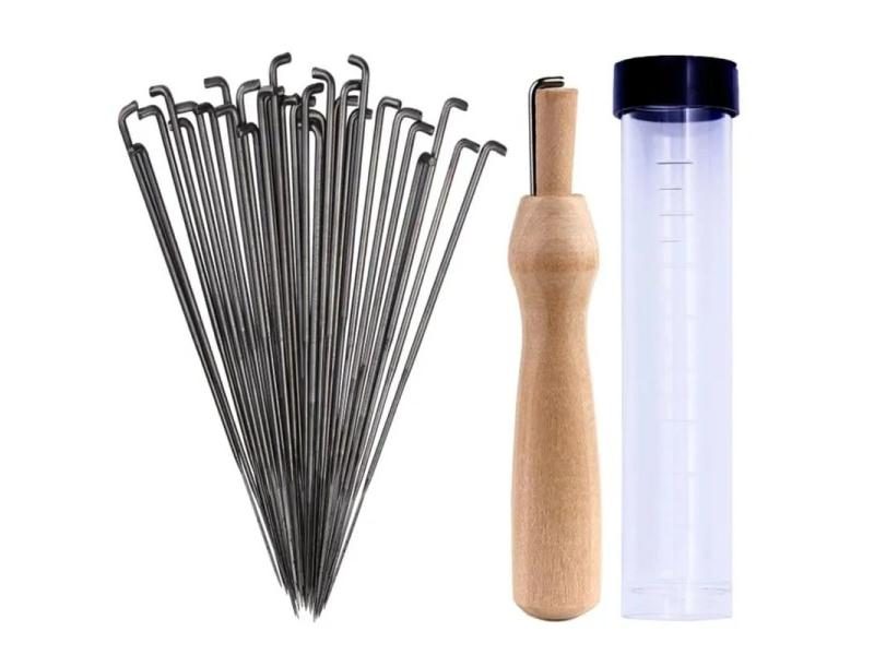 Wool Felting Needles Set For DIY Craft With Solid Wood Handle Carousel 2