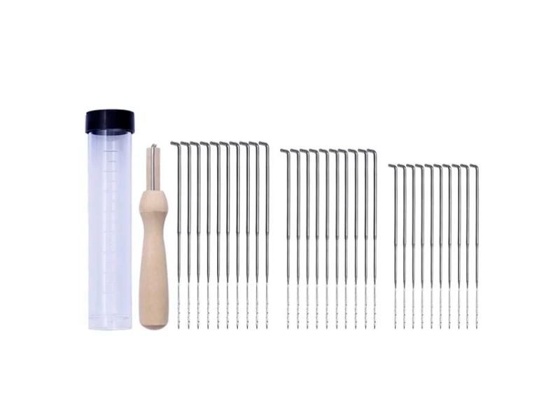 Wool Felting Needles Set For DIY Craft With Solid Wood Handle Carousel 1