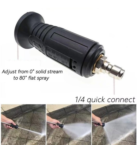 Water Blaster Nozzle 1/4" Quick Connect Attachment / High Pressure Nozzle Carousel 1