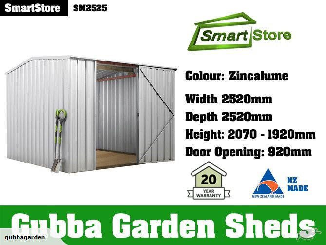Gubba GUBBA SmartStore "SM 2525" Garden Shed / 2.52M x 2.52M - ZINC Carousel 1