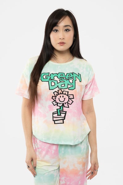 Green Day Flower Pot Band Logo Pyjamas Carousel 4