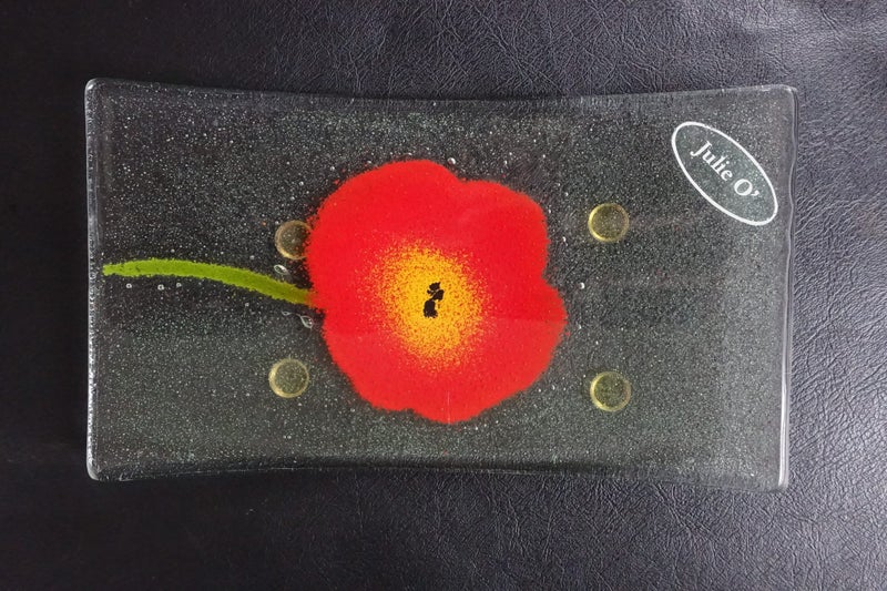 Julie O' Hand Crafted Slump Glass Plate NZ (SKU C2) Carousel 1