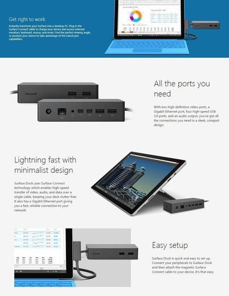*SPECIAL* Microsoft Surface Dock V2 1917 refurbished Carousel 3