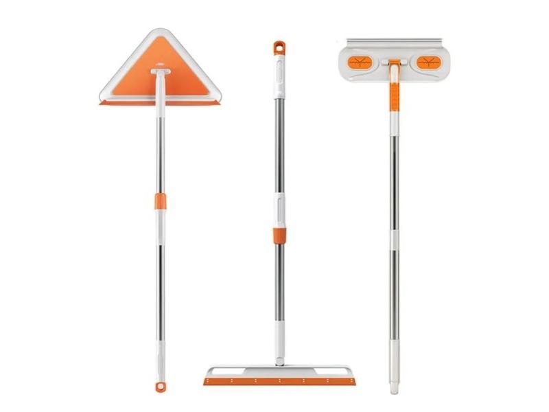 Silicone Scraper Broom Floor Cleaning Squeegee Rubber Glass Screen Brush Car Carousel 2