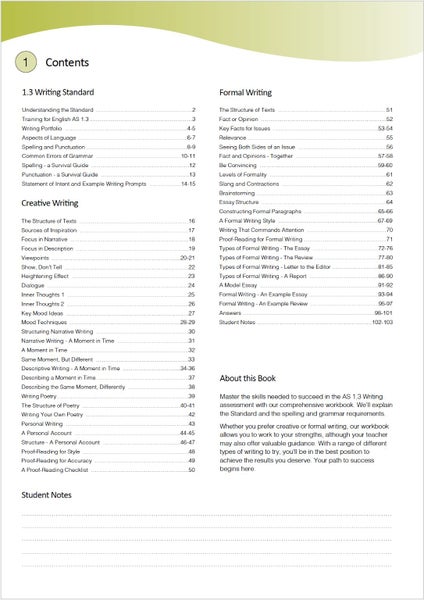 2024 NCEA Level 1 English, AS1.3 Writing - Creative and Formal Carousel 2