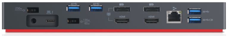 Lenovo DK1841 Thinkpad Thunderbolt 3 Workstation Dock Gen 2 w/230w power adapter Carousel 2