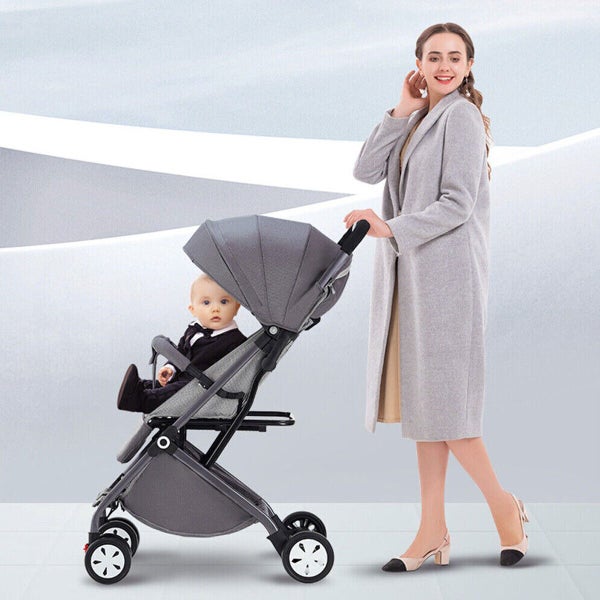 Baby Pram Double Travel Stroller Kids Toddler Foldable Pushchair Carry on Plane Carousel 2