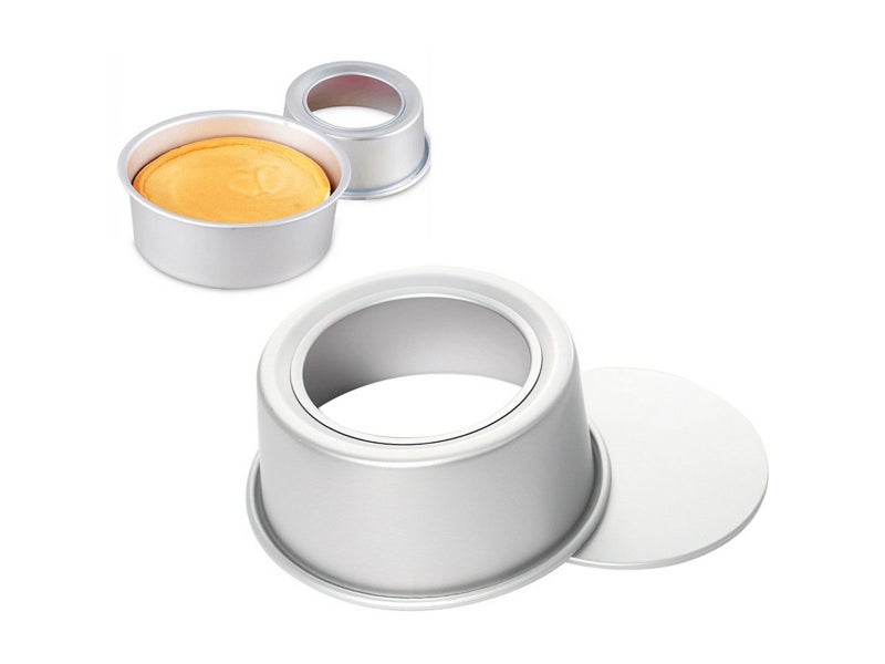6 Inch Round Cake Mould Aluminium Alloy Baking Mold with Removable Bottom Pan Carousel 1