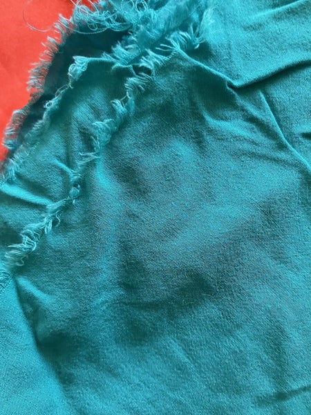 Teal green viscose challis 1.2m Carousel 2