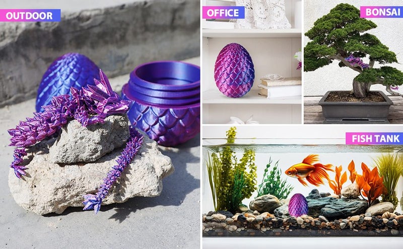 3D Printed Dragon in Egg Carousel 2