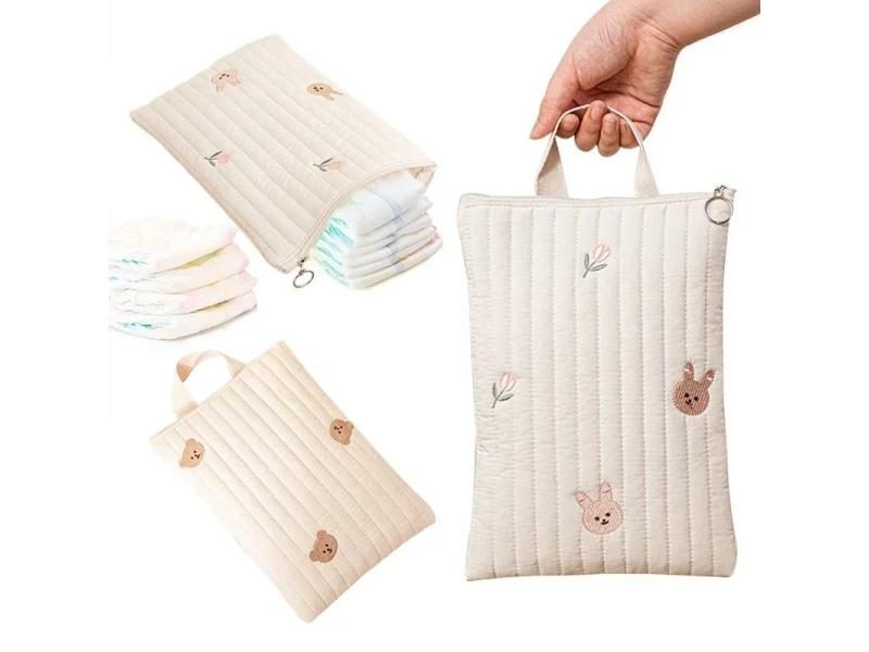 Cotton Baby Diaper Bag Nappy Pouch Travel Stroller Storage Bags South Korea's Carousel 1