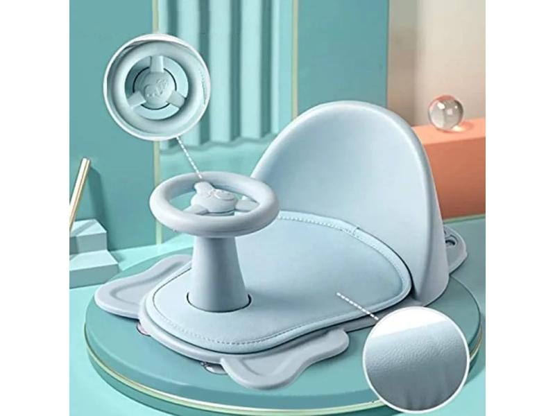 Baby Shower Seat Soft Support Non-slip Baby Shower Seat Bathroom Accessories Carousel 2