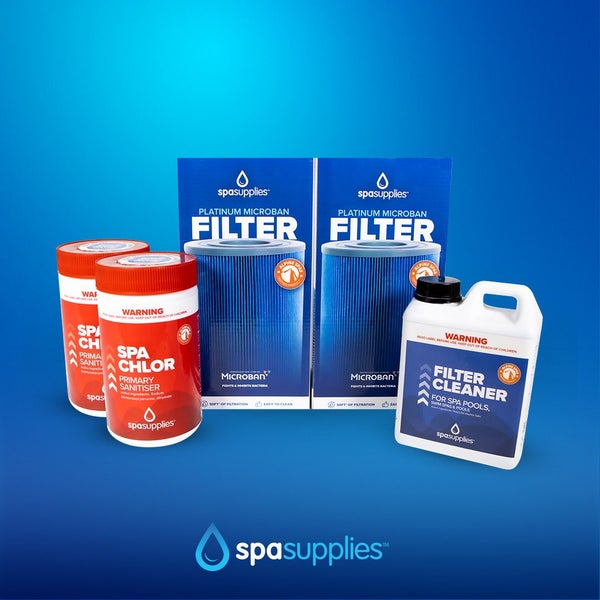 2 Alpine Elite Spa Pool Filters & Water Care Pack - For Alpine Elite Spas Carousel 1