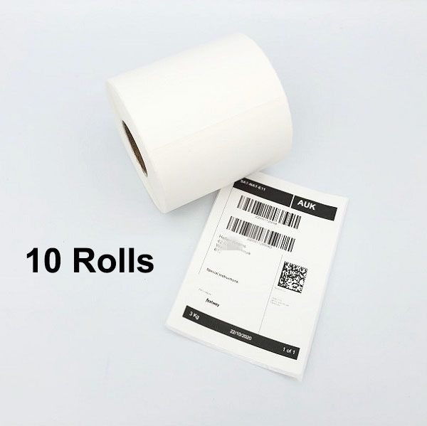 12 Rolls Premium 100x150mm Direct-thermal labels 350pcs/roll Self Adhesive Label Carousel 1