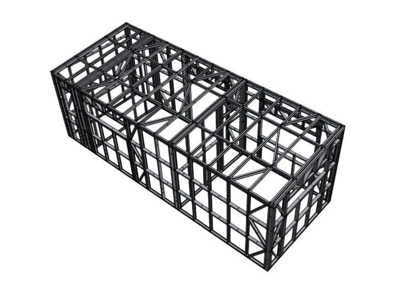 Tiny House Steel Frame Kitset - 3.0m x 8.0m *SPECIAL FREE DELIVERY OFFER!* Carousel 7