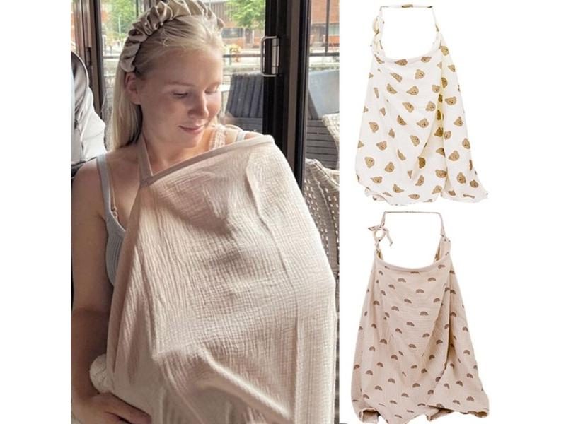 Mother Outing Breastfeeding Cover Cotton Baby Feeding Nursing Covers Adjustable Carousel 1